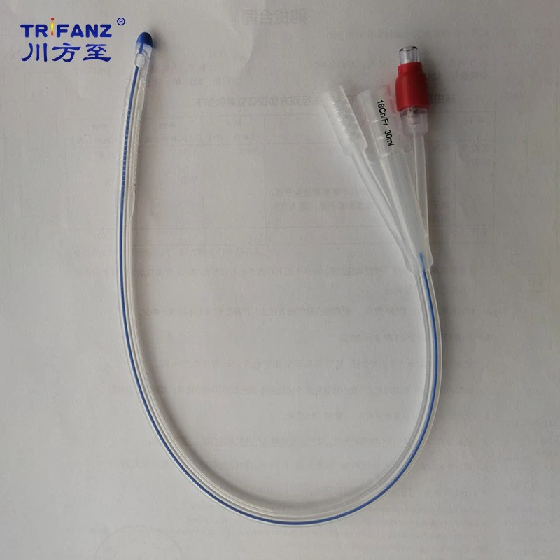 X-ray line of 3 Way Silicone Catheter X-ray line of 3 Way Silicone Catheter
